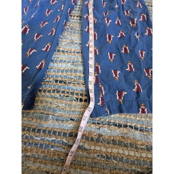 GAP for Good Christmas Sleep Lounge PJ Pants Mens L Blue Bulldog Scarf Jammies - Picture 4 of 8